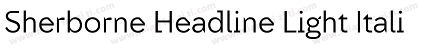 Sherborne Headline Light Italic字体转换